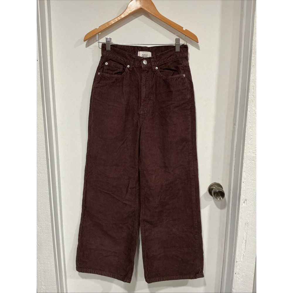BDG Urban Outfitters High & Wide Corduroy Pants, Size 26, Brown, Baggy, Casual